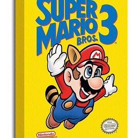 Super Mario Bros. 3 (NES Cover) - Obraz na płótnie WDC92383