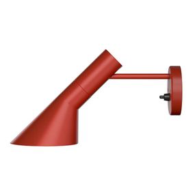 Louis Poulsen AJ - nástenná lampa, hrdzavočervená, Obývacia izba / jedáleň, oceľ, E14, 20W, K: 18cm
