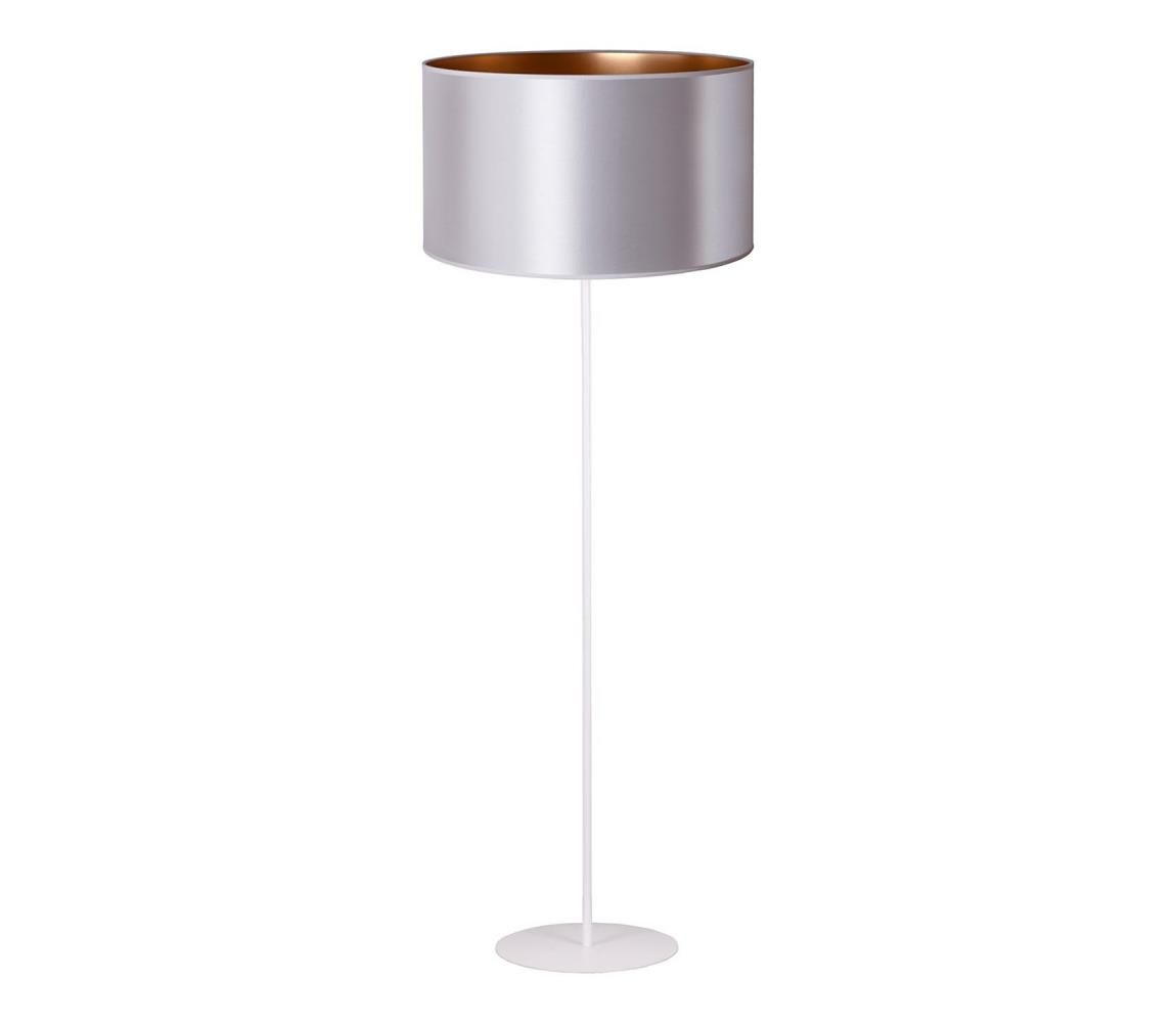 Stojacia lampa CANNES 1xE27/15W/230V 45 cm strieborná/medená/biela