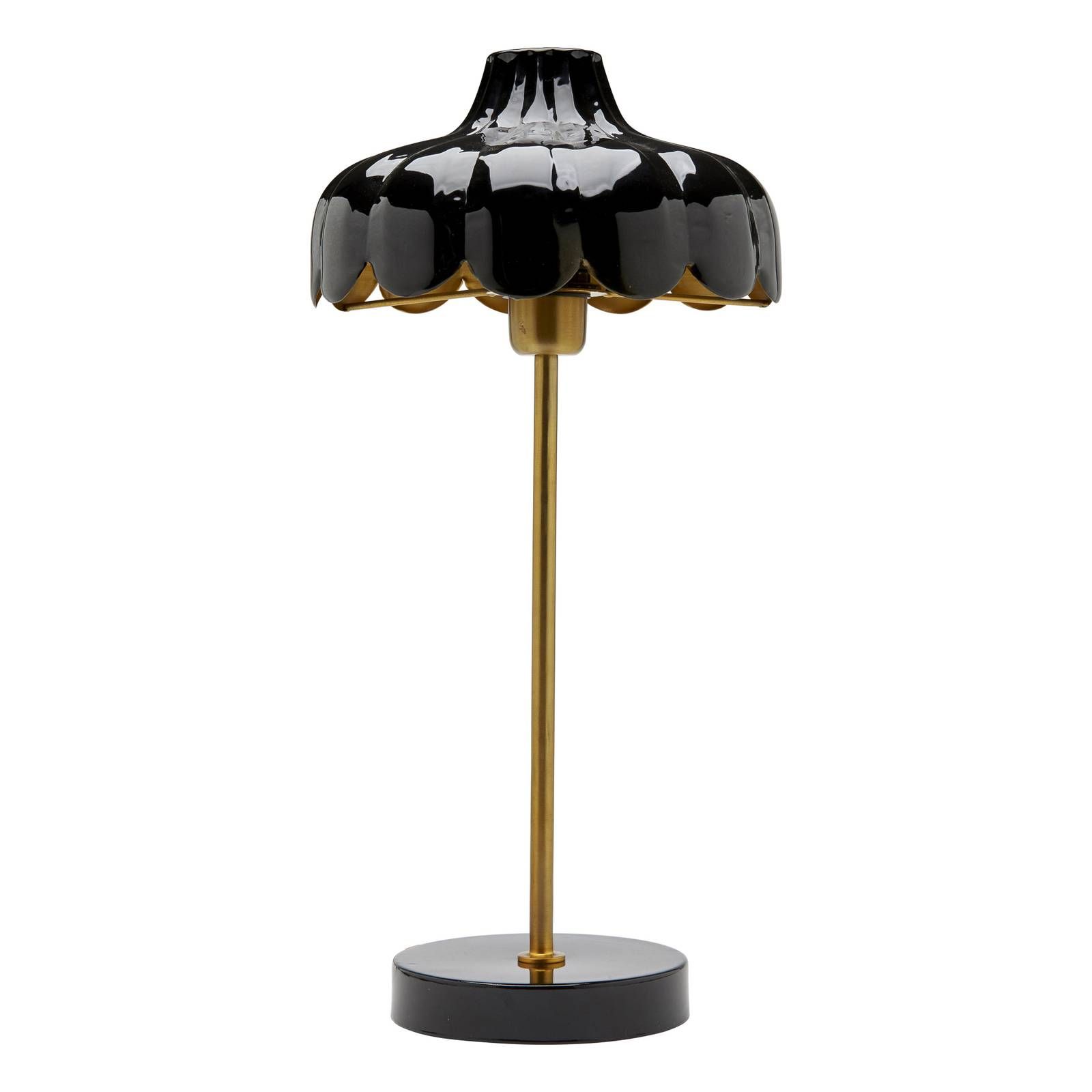 PR Home Wells stolná lampa čierna/zlatá, Obývacia izba / jedáleň, kov, E27, 25W, K: 50cm