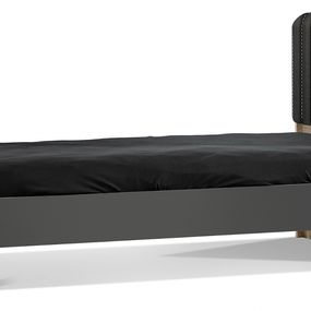 Študentská posteľ 120x200 magnus - dub sofia/šedá
