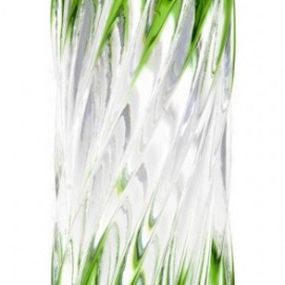 Krištáľová váza Zita, farba zelená, výška 205 mm
