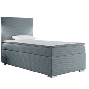 Expedo Čalúnená posteľ boxspring RENATA + topper, 70x200, sawana pik honey 72, pravá