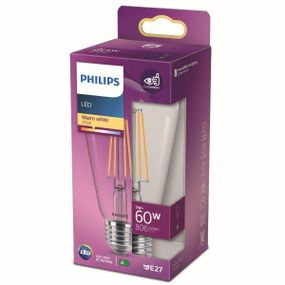 Philips 8718699763053 LED žiarovka classic 7W/60W 806lm E27 2700K ST64 filament