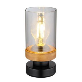 Globo 15557T - Stolná lampa FINCA 1xE27/40W/230V kov/drevo