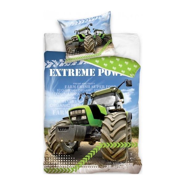 BedTex · Bavlnené posteľné obliečky Traktor - Extreme Power - 100% bavlna Renforcé - 70 x 90 cm + 140 x 200 cm
