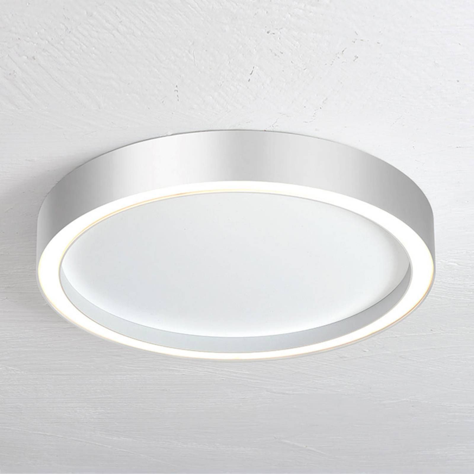 BOPP Bopp Aura stropné LED svietidlo Ø30cm biele/hliník, Obývacia izba / jedáleň, hliník, 15W, K: 4cm