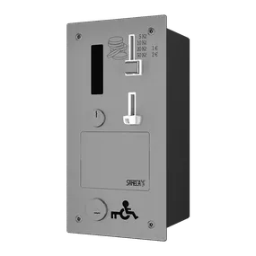 Sanela - Zabudovaný mincový automat dverného zámku, GSM, eurozámek, 24 V DC