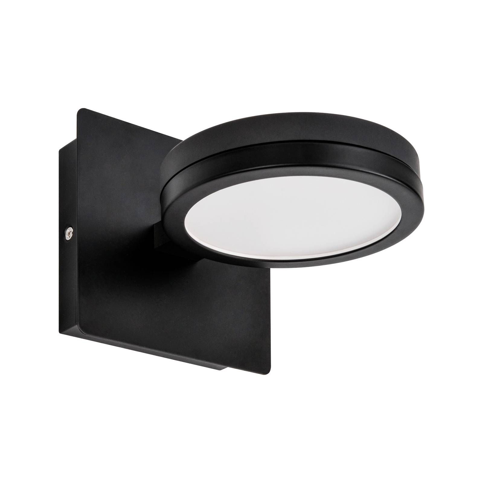 LIGHTME nástenné LED svetlo Aqua down 1-pl. čierna, Kúpeľňa, oceľ, GX53, 6W, L: 11.2 cm, K: 11cm