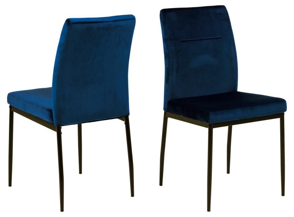 Jedálenská stolička Demi tmavo modrá