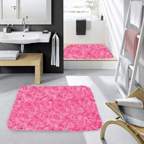 DomTextilu Kúpeľnový koberec ružovej farby 50 x 70 cm 8944