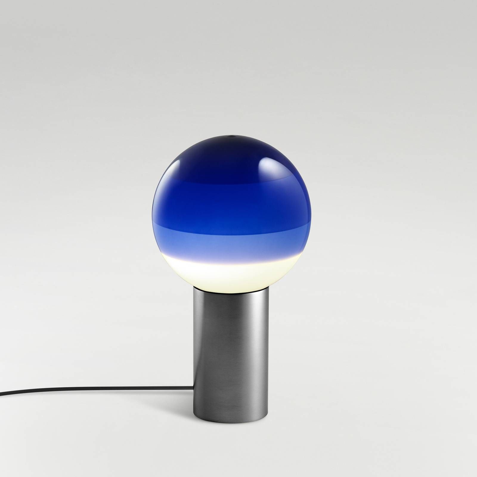 Marset MARSET Dipping Light stolová lampa modrá/grafitová, Obývacia izba / jedáleň, sklo, kov, 2.2W, K: 22.2cm