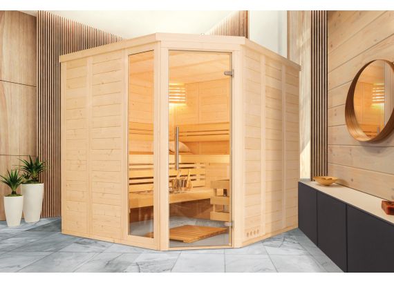 Sauna MAGURA 208x208x200cm - rohová