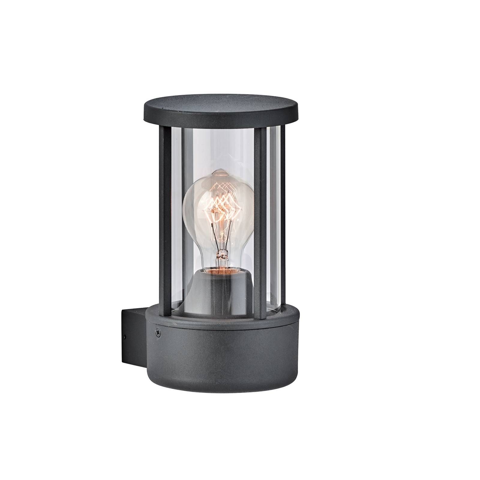 Viokef Vonkajšie nástenné svetlo Aspen moder tvar lucerny, hliník, sklo, E27, 60W, K: 22cm
