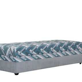 Jednolôžková posteľ 90 cm Blanár Evelína (sivá) (s roštom a matracom Alena)