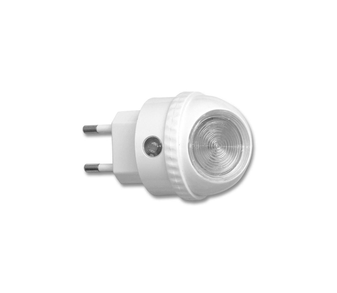 Ecolite XLED-NL/BI - LED Orientačné svietidlo do zásuvky so senzorom LED/0,4W/230V