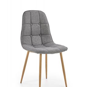 Dizajnová stolička Brenna svetlo sivá