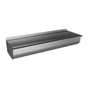 Sanela - Nerezový žľab guľatý neopláštený, AISI 304, dĺžka 1250 mm