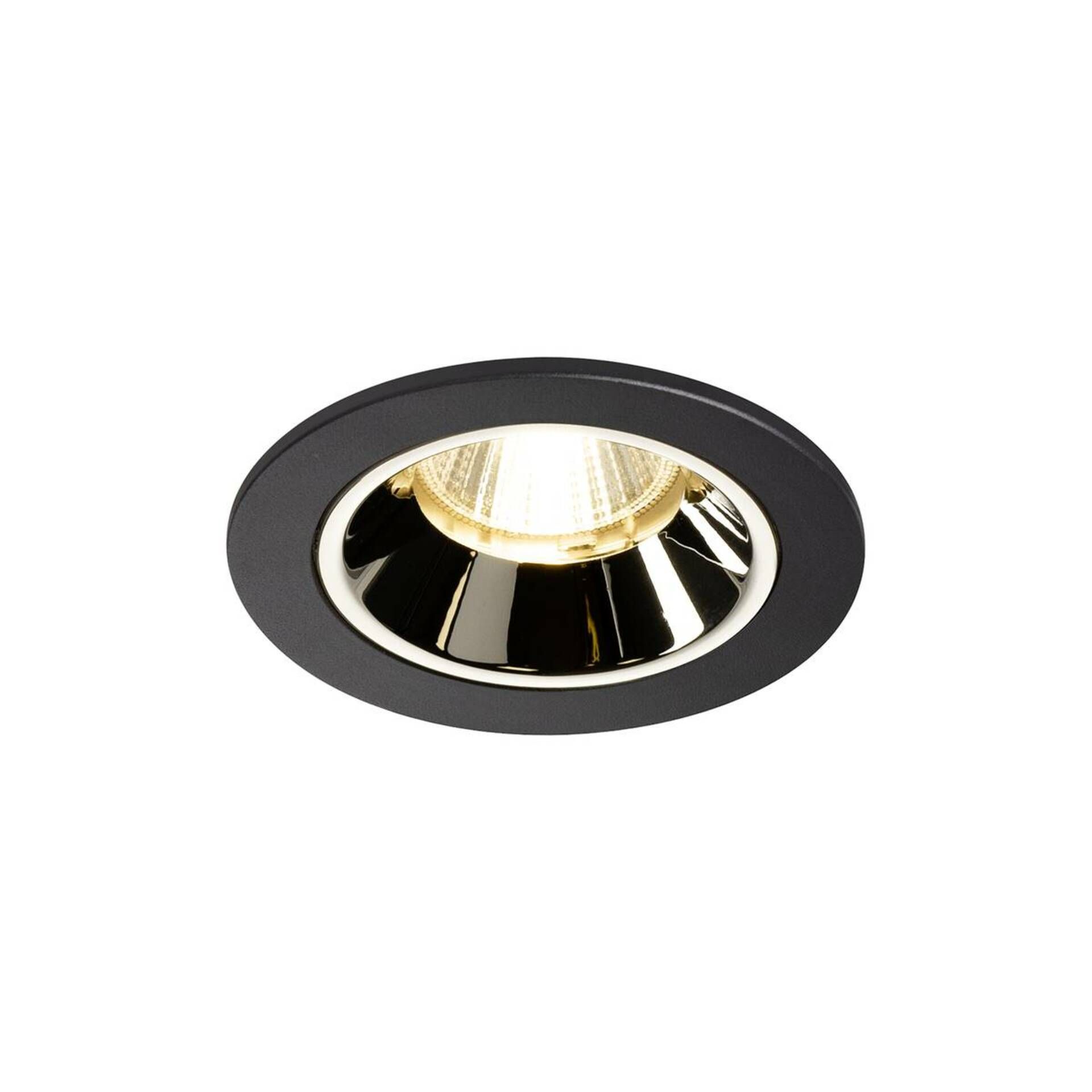 SLV BIG WHITE NUMINOS DL S vnitřní LED zápustné stropní svítidlo černá/chrom 3000 K 20° včetně listových pružin 1003795