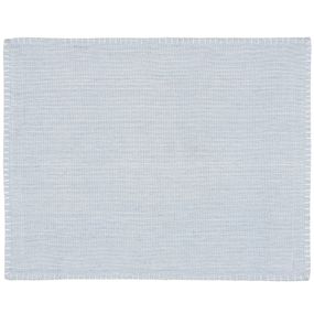 IB LAURSEN Bavlnené prestieranie Dusty Blue/ White