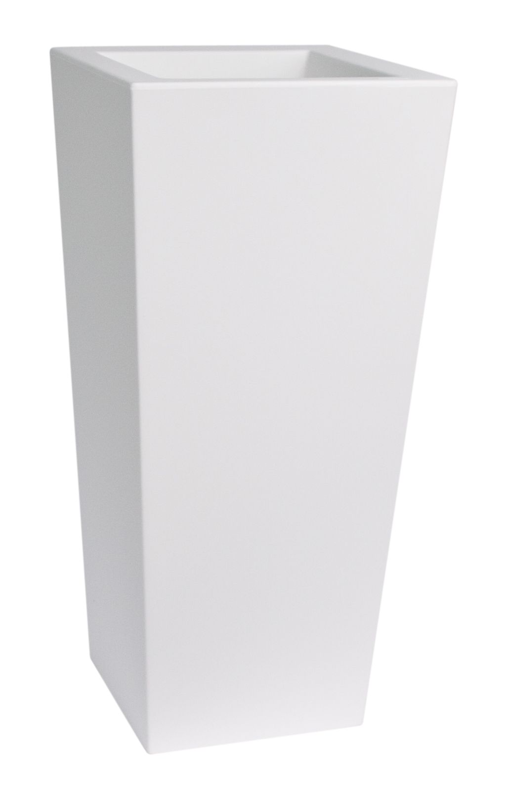 Plust - Dizajnový kvetináč KIAM, 35 x 35 cm - biely