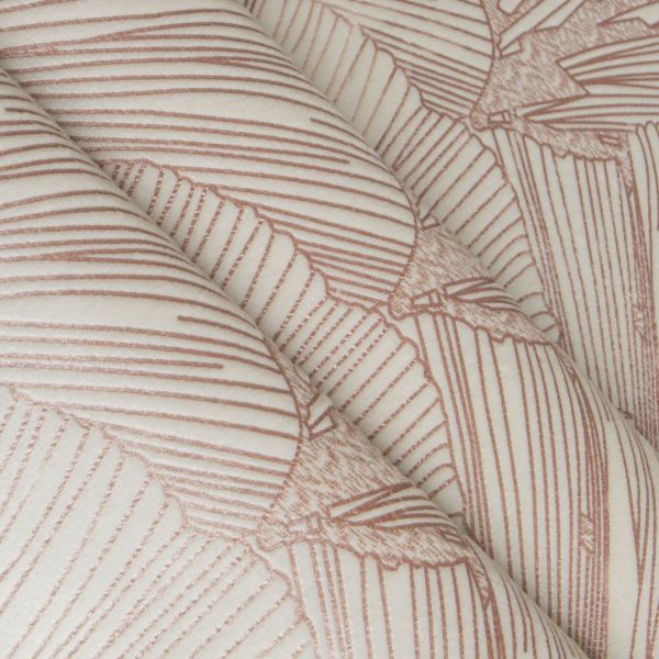 DomTextilu Elegantný zamatový stredový obrus v kremovej farbe s krásnym vzorom 53866-233371 krémová