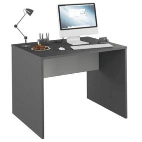 Kondela PC stôl, grafit/biela, RIOMA NEW TYP 12
