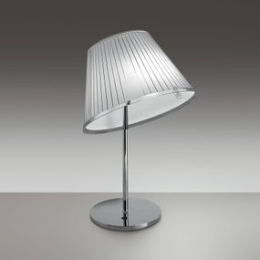 Artemide Choose stolová lampa, biela/chróm, Spálňa, polykarbonát, pergamenový papier, oceľ, E27, 8W, K: 55.4cm