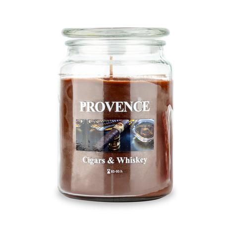 Provence Vonná sviečka v skle PROVENCE 95 hodín cigars&whiskey