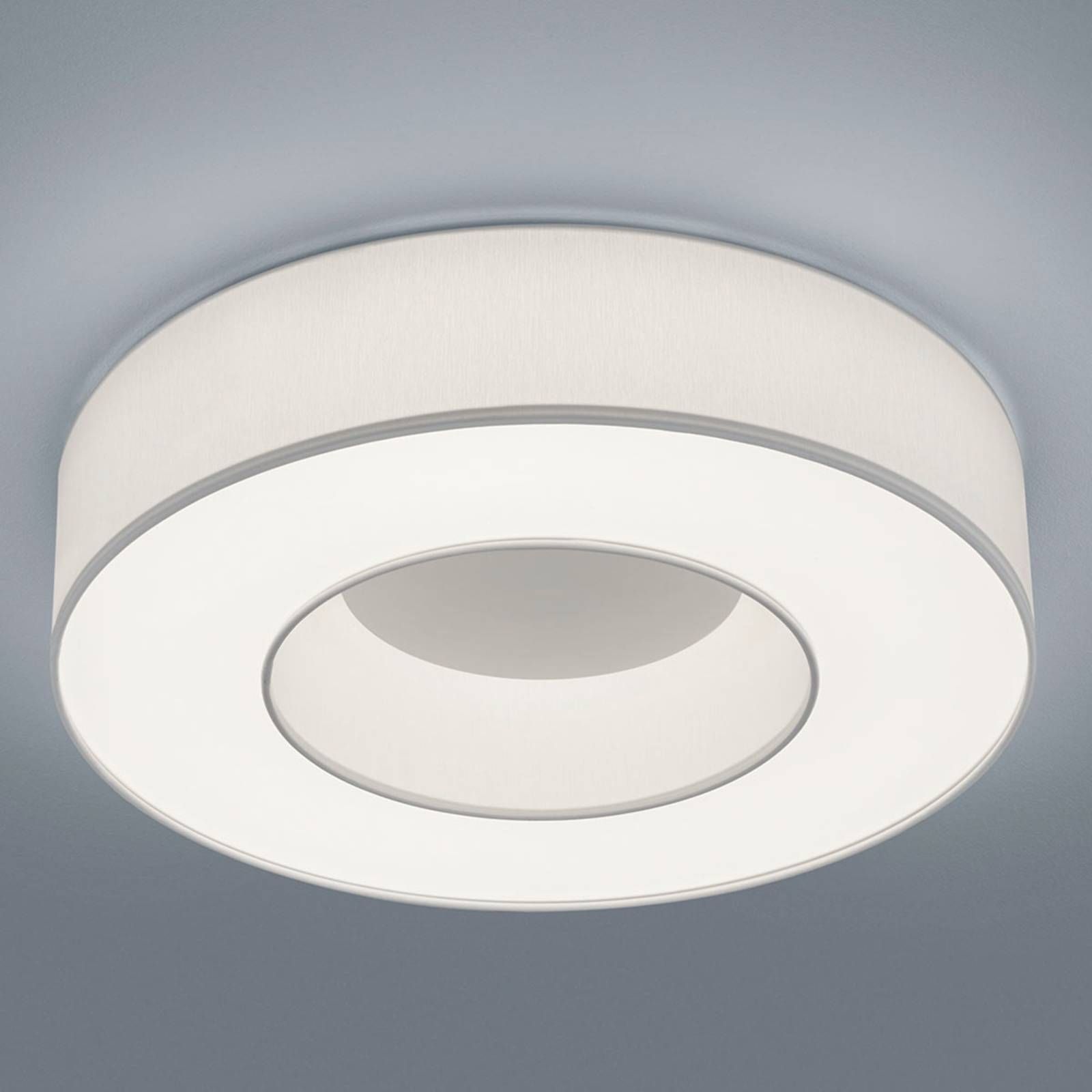 Helestra Lomo stropné LED svietidlo chinc biele, Obývacia izba / jedáleň, chinc, kov, 30W, K: 10cm