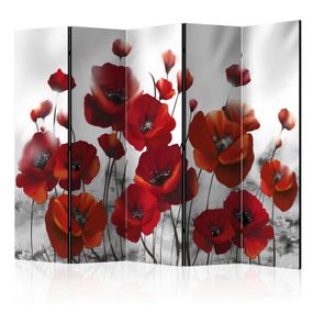 Artgeist Paraván - Poppies in the Moonlight II [Room Dividers]