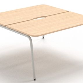 NARBUTAS - Dvojmeistny pracovný stôl ROUND so zaoblenými rohmi 180x164