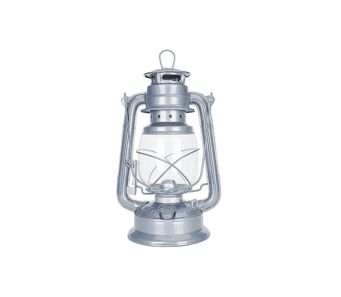 Brilagi - Petrolejová lampa LANTERN 28 cm strieborná