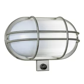 K.S. Verlichting Vonkajšie nástenné svietidlo Sonn detektor pohybu, ušľachtilá oceľ, plast, E27, 60W, L: 26 cm, K: 18cm