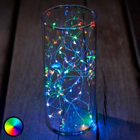 Sirius Svetelná LED reťaz Knirke multi, RGB, 40-pl., plast, P: 390 cm