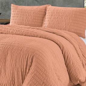 DomTextilu Svetlo oranžové jednofarebné posteľné obliečky 200 x 220 cm  Oranžová 40608