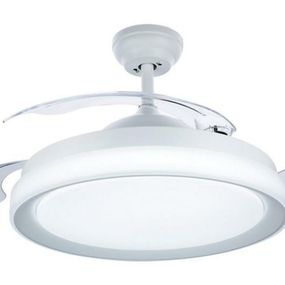 LED Stropní svítidlo s ventilátorem Philips Bliss 8719514408494 45W (větrák) + 35W (světlo) 4500lm 3000K/4000K/5500K IP20 51cm bílé s dálkovým ovládáním