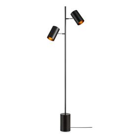 Čierna stojacia lampa Twin - Markslöjd