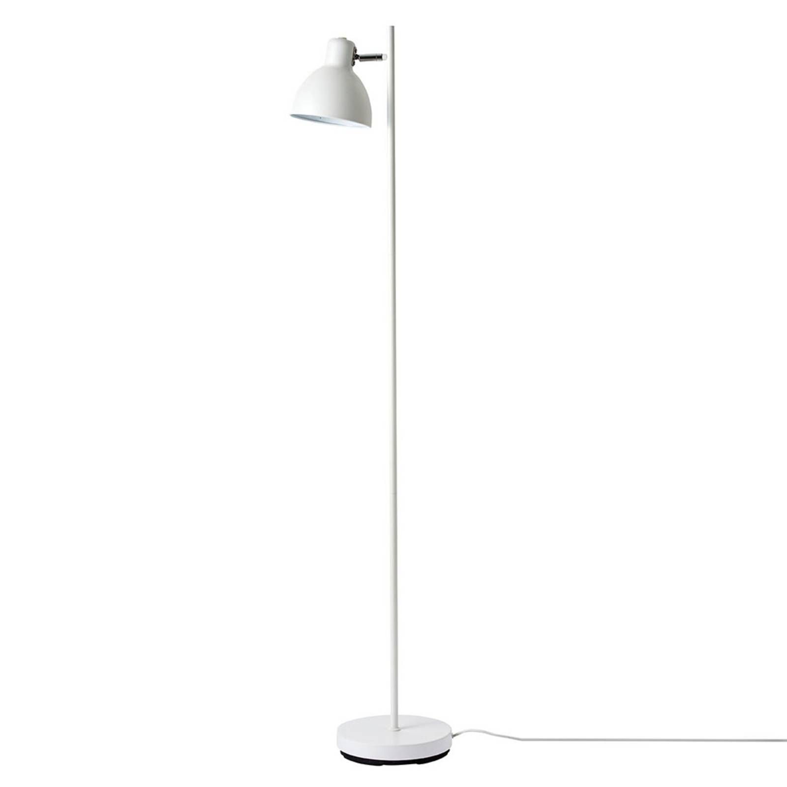 Dyberg Larsen Skagen 1 stojaca lampa 1-pl., biela, Obývacia izba / jedáleň, kov, E27, 60W, K: 143.5cm