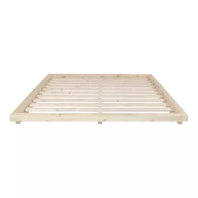 Dvojlôžková posteľ z borovicového dreva s roštom 160x200 cm Dock – Karup Design