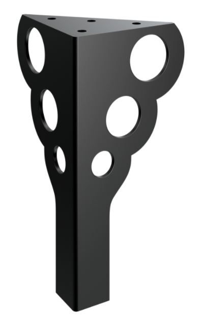 RMP Nábytková nožička Kronos 20 cm čierna NOHA010/20