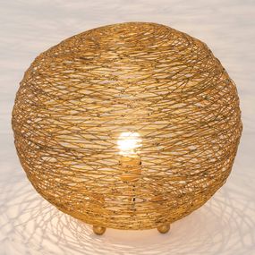 Holländer Stolná lampa Campano zlatá, s priemerom 40 cm, Obývacia izba / jedáleň, železo, E27, 60W, K: 40cm