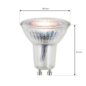 Arcchio LED reflektor GU10 4, 9W 3 000K 36° sklo, sklo, GU10, 4.5W, Energialuokka: F, P: 5.2 cm