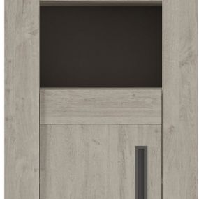 Vitrína Boston grey oak tall