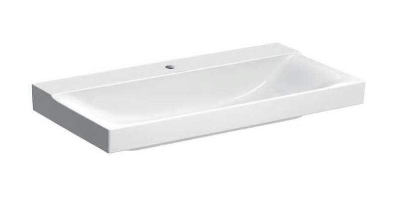 Geberit Xeno 2 - Umývadlo 900x480 mm, otvor na batériu, bez prepadu, s KeraTect, biela 500.531.01.1