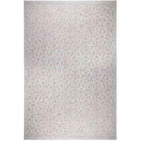 Flair Rugs koberce Kusový koberec Piatto Argento Silver – na von aj na doma - 120x170 cm