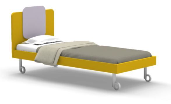 NIDI - Detská posteľ QUADRO R04 WILL na kolieskach