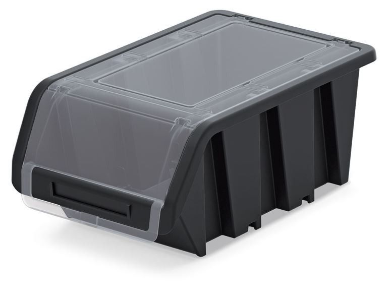 Plastový úložný box uzatvárateľný Truck Plus čierny