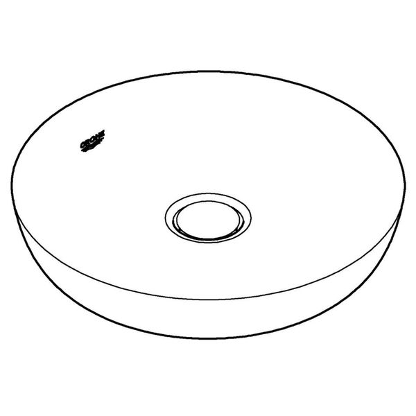 Grohe Essence - Umývadlo na dosku 450 mm, PureGuard, alpská biela 3960900H