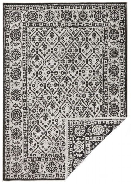NORTHRUGS - Hanse Home koberce Kusový koberec Twin-Wendeteppiche 103113 schwarz creme - 200x290 cm